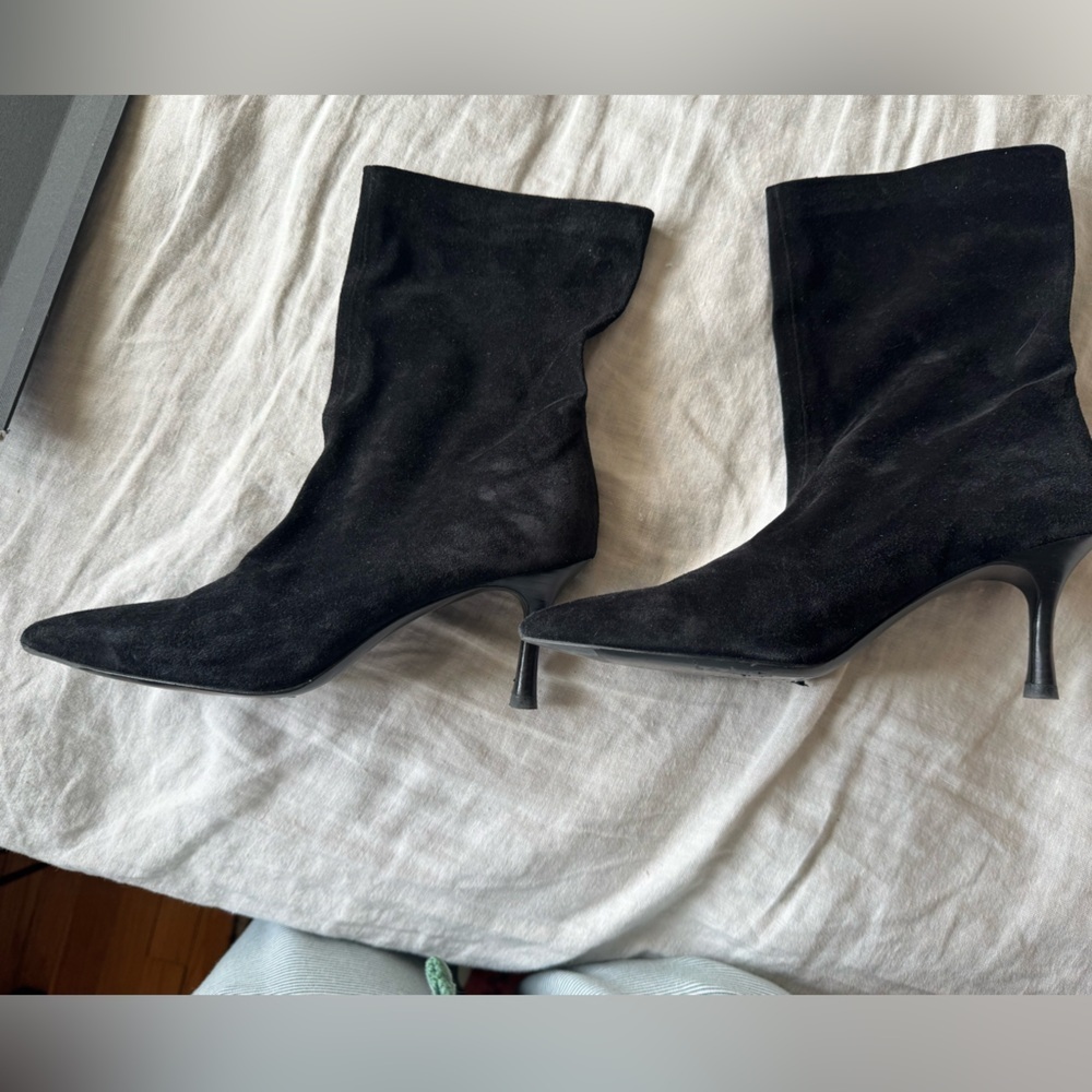 Rag and Bone Brea Slouch Boot in Black Suede - Picture 7 of 8